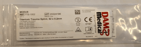 Titanium Trauma Splint 52x0.2mm - Afbeelding 2